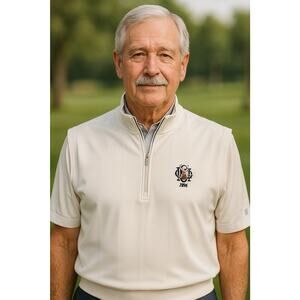 Footjoy Vest Mens Lge Golf 1/4 Zip Stretch Mock Neck Lightweight Elk Lodge